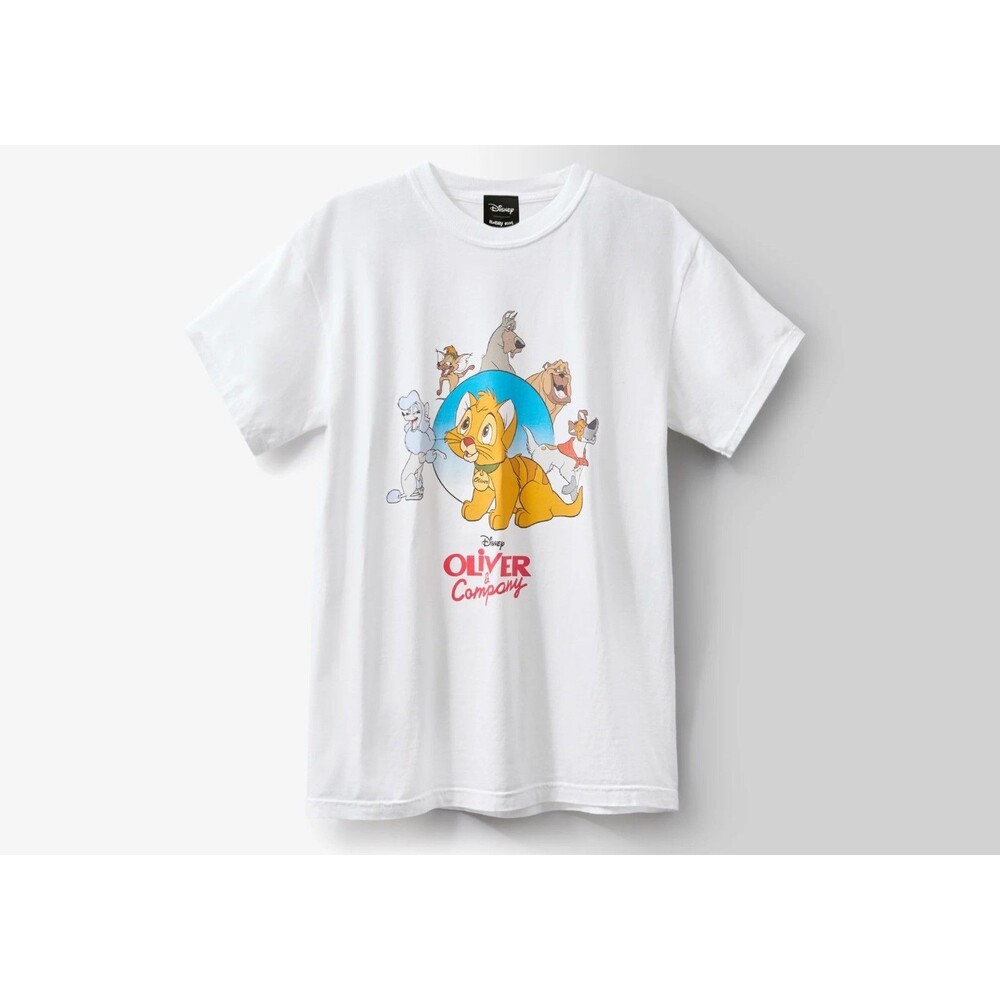 IN HAND Disney Bobby Kim Oliver & Company T-Shirt White Size 3XL Limited Release